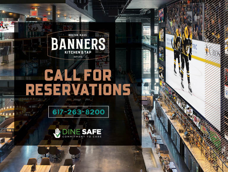 Make a reservation at Banners | Call 617-263-8200