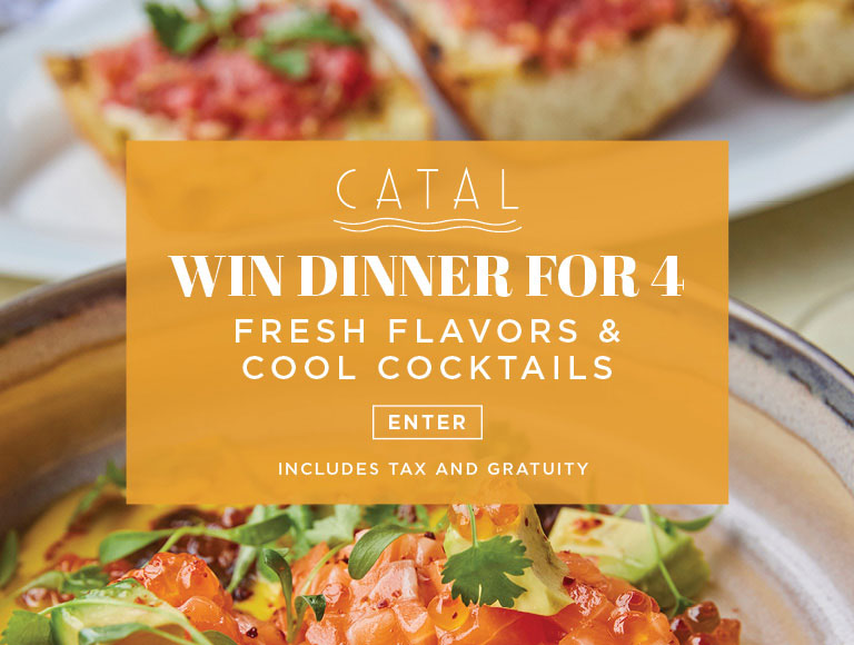 Win Dinner for 4 | Fresh Flavors & Cool Cocktails | Enter Here | Includes Tax and Gratuity
