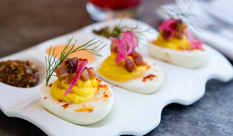 Deviled Eggs served at Catal Restaurant in Downtown Disney