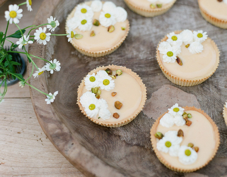 The Kitchen Mini Pistachio Tarts served at The Kitchen at Descanso in Southern California