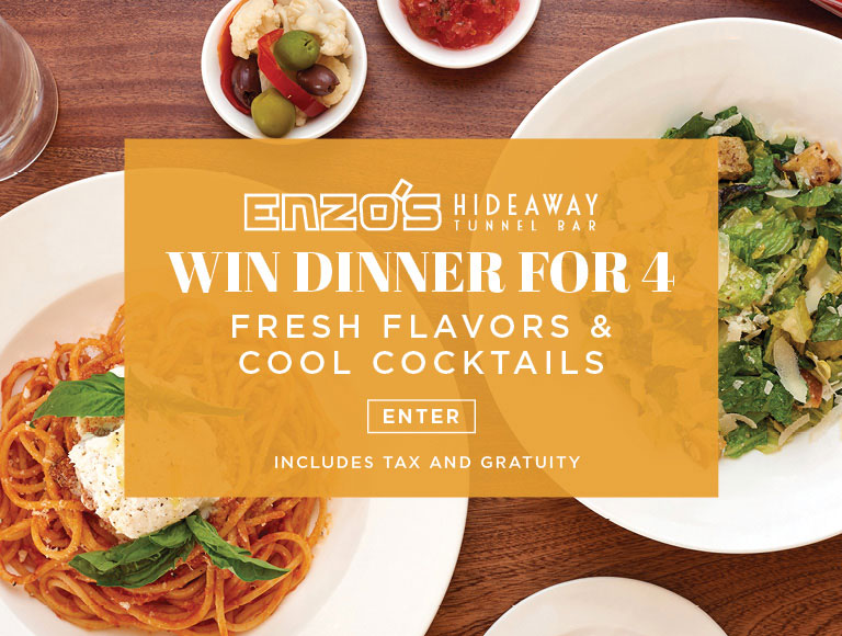 Win Dinner for 4 | Fresh Flavors & Cool Cocktails | Enter Here | Includes Tax and Gratuity