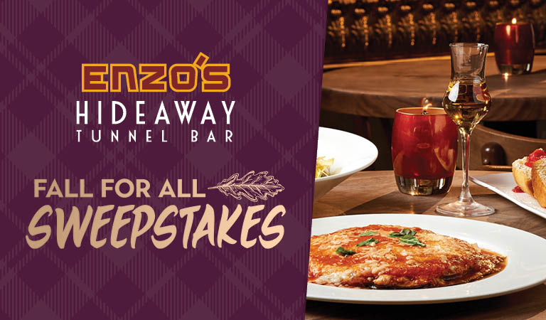 Win dinner for four from Enzo's Hideaway