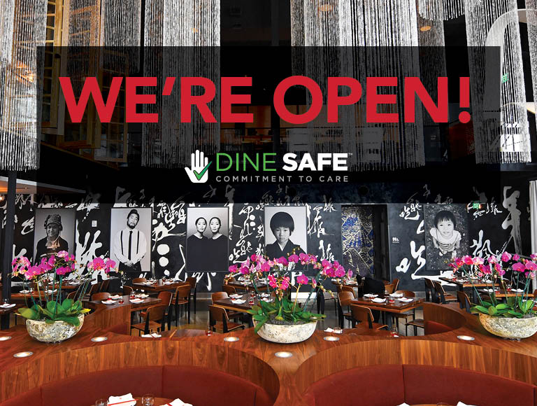 We're Open | Click to learn more about our Dine Safe | Commitment to Care program