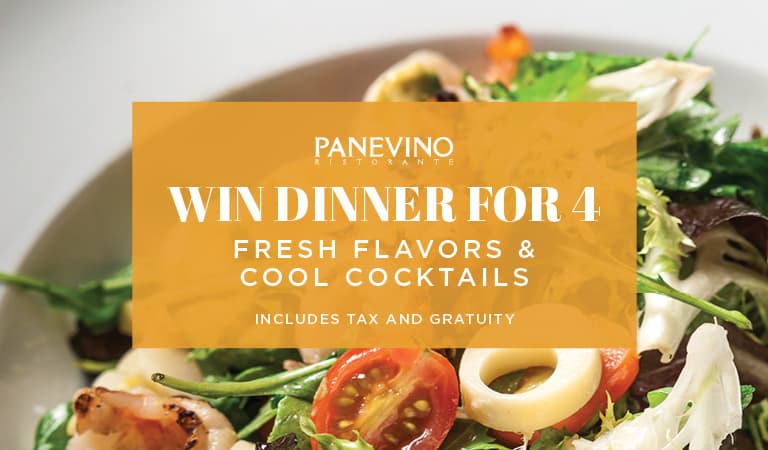 Win a dinner for 4 at Panevino