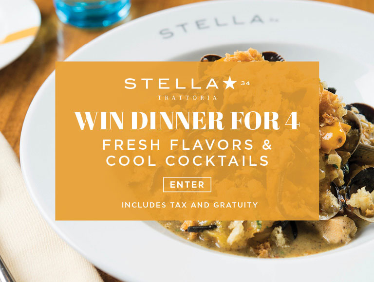 Win Dinner For 4 | Fresh Flavors & Cool Cocktails | Enter Here | Includes Tax and Gratuity