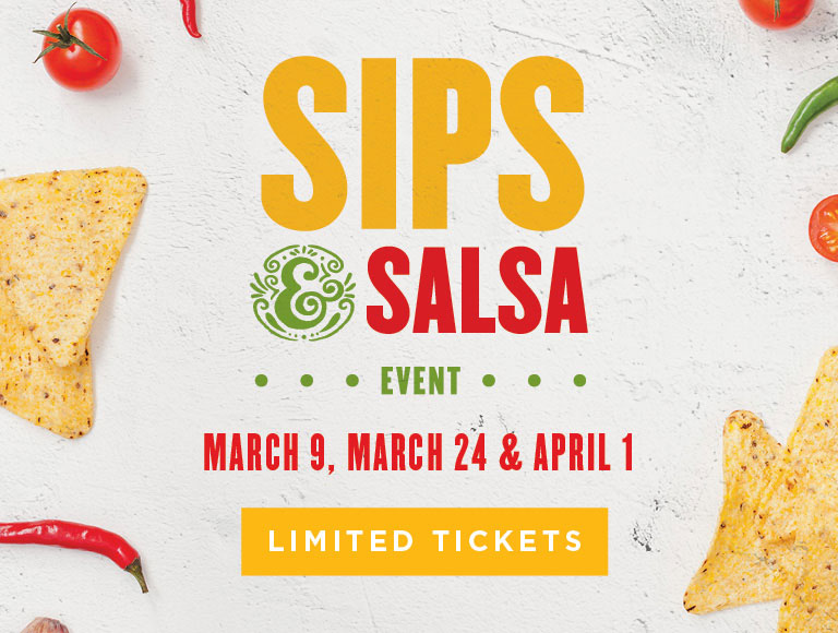 Sips & Salsa Event - March 9, March 24 & April 1 - Limited Tickets