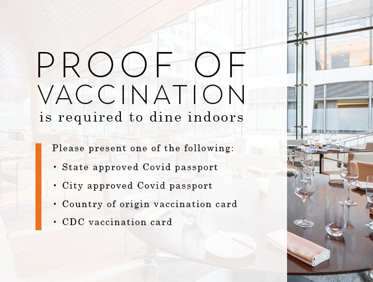 Proof of vaccination is required to dine indoors at Lincoln Ristorante