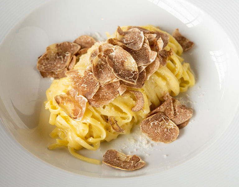 Fettuccine with White Truffles served at Lincoln Ristorante, an Italian restaurant at Lincoln Center