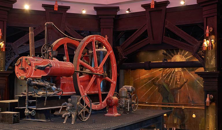 Industrial Wheel prop, The Edison, Disney Springs
