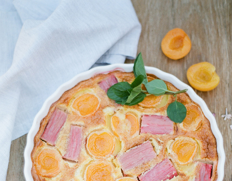 Summer Fruit and Almond Clafoutis